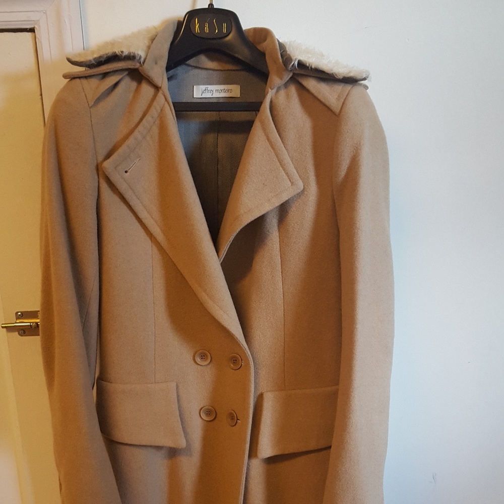 jeffrey monteiro camel coat